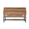 Flash Furniture Entryway Storage Bench with Lower Shelf Perfect for Entryway, Mudroom, or Bedroom in Rustic Oak ZG-075-OAK-GG - alternate 10